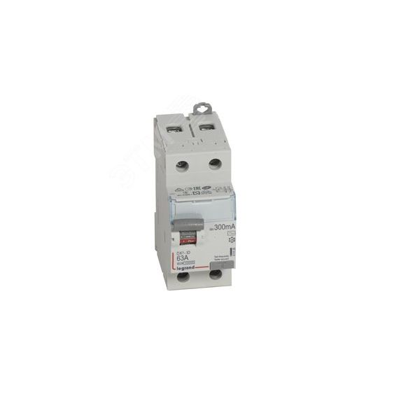 Выключатель дифференциального тока (УЗО) DX3 2П 63А 300мА-АC LEGRAND 411526
