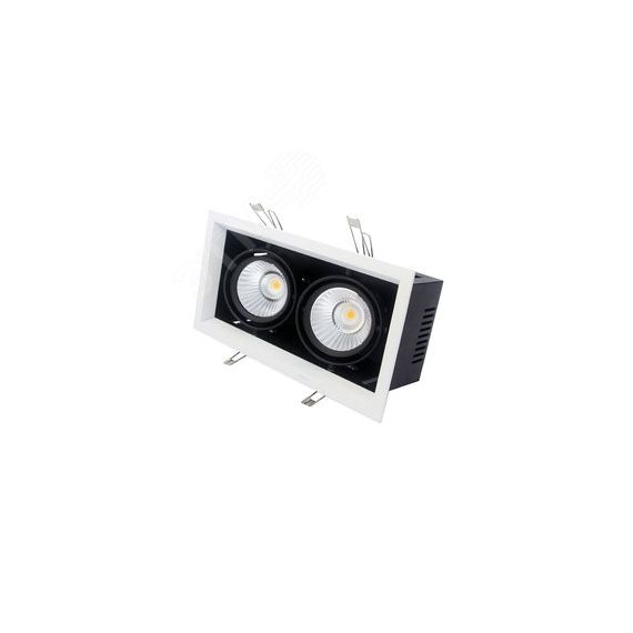 Светильник светодиодный трековый ALGOL 2 LED 2x30W 3000K 36 deg. silver Vivoluce 85005
