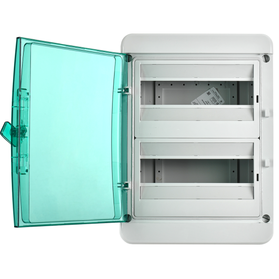 TEKFOR Корпус пластиковый КМПн-24 IP65 зеленая прозрачная дверь IEK