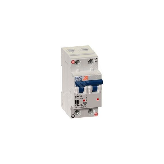 Выключатель автоматический OptiDin BM63-2B3-DC-ОМ4-РЕГ КЭАЗ 234030