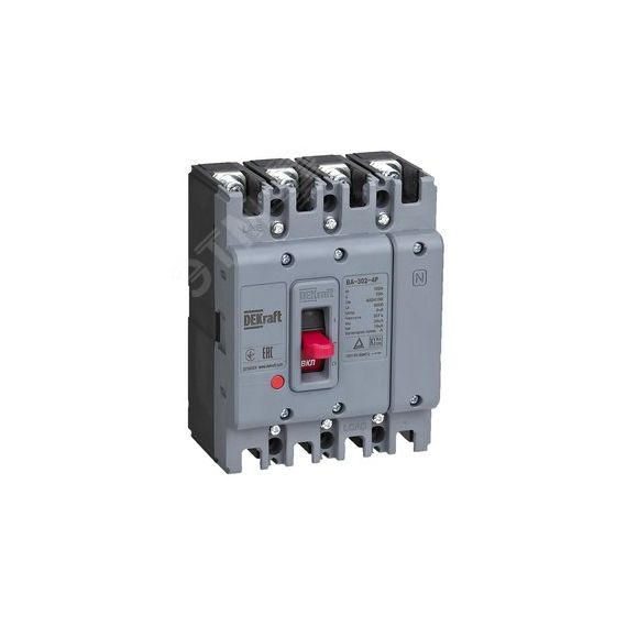 Силовой авт. выкл. 4P 50А 25кА ВА-302 SE (Dekraft) 22777DEK