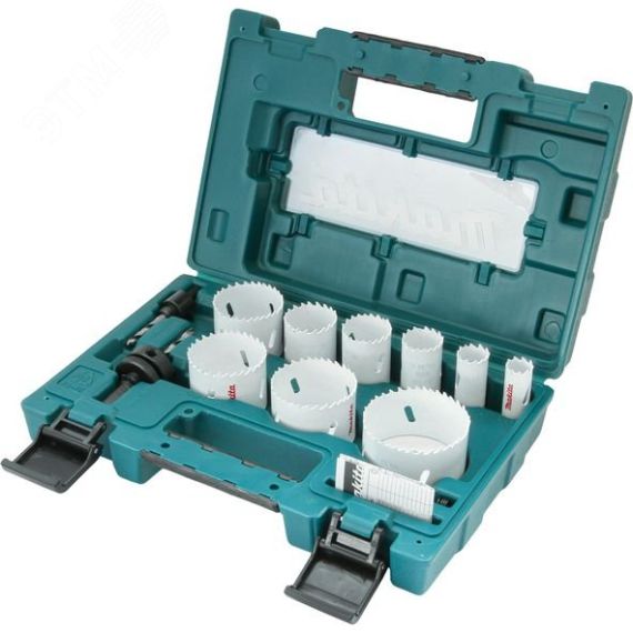 Набор Bi-M коронок (19,22,29,35,38,51,54,57,68 мм + адаптеры А/В) Makita D-63987