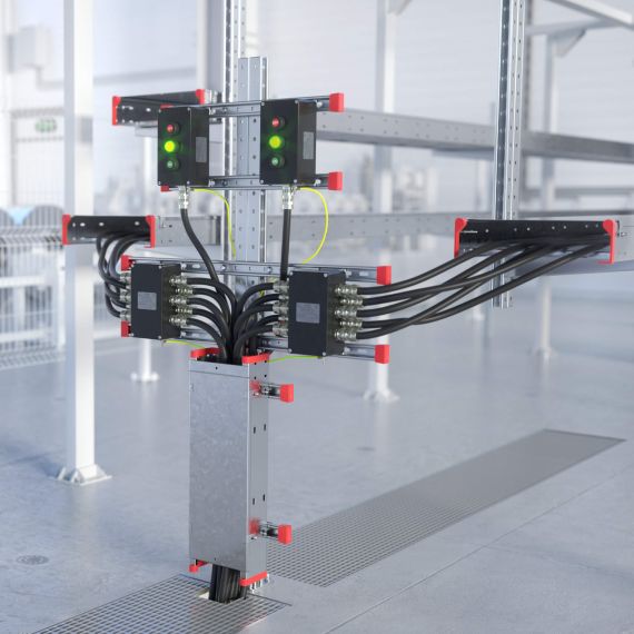 Комплект монтажных профилей на стойку для крепления 1 оболочки болтами М8х80 4 шт. , горячеоцинкованный, длина 400 мм