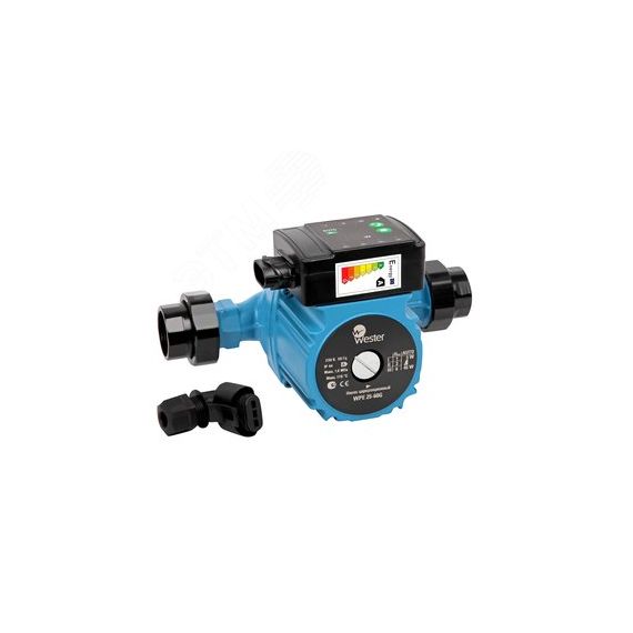 Насос циркуляционный WPE 25-60G 180мм, 3.4 м3/час, напор 6м, с гайками WESTER WPE25-60G