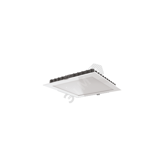 Светодиодный светильник ДВО-12Вт Downlight квадрат 110*110*25 4000K IP44/20 DALI Вартон V1-R0-00354-10D01-4401240