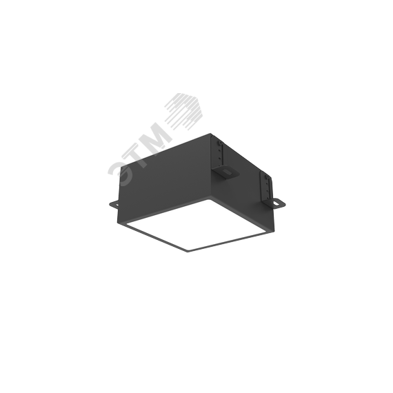 Светильник светодиодный ДВО-20Вт 3000К IP40 DL-Grill CRI90 черный Вартон V1-R0-91810-10000-4002030