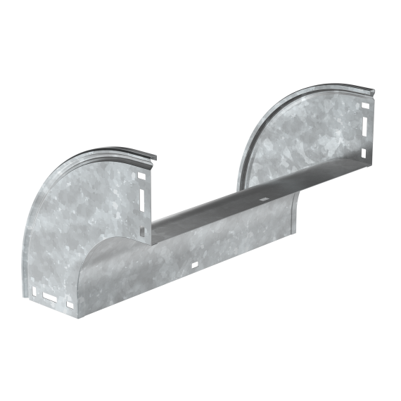 Поворот плавный 90град вертикальный внешний (тип В20) ESCA 80х600мм HDZ IEK