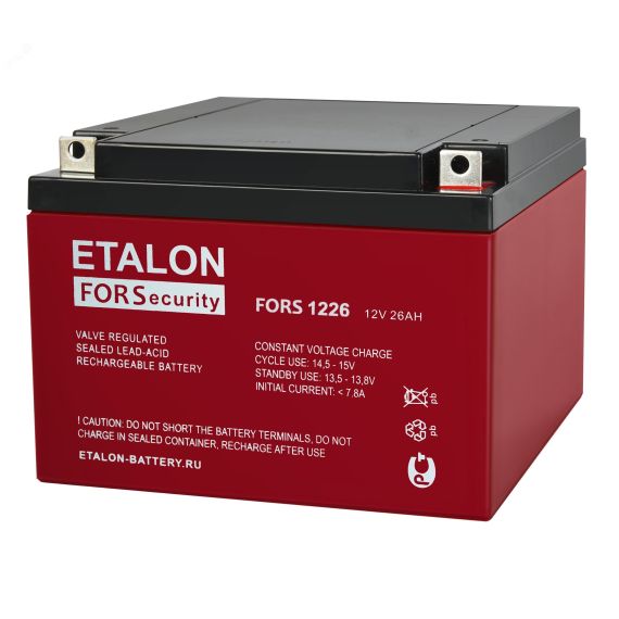 Аккумулятор FORS 12В 26Ач Etalon Battery FORS 1226