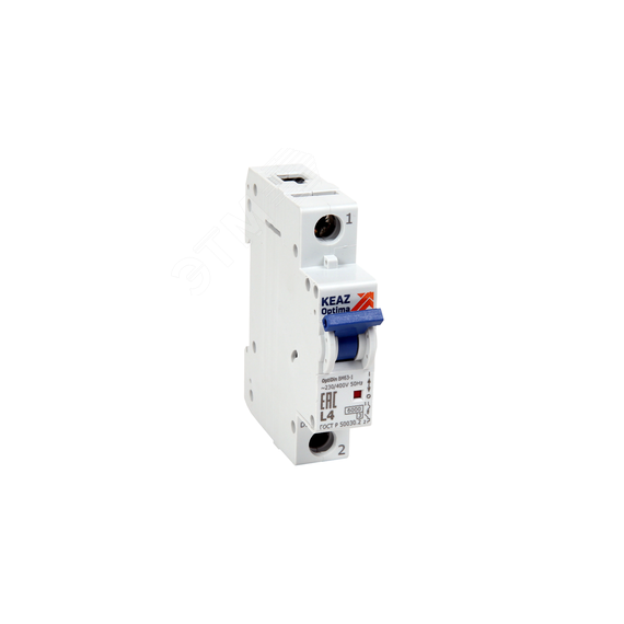 Выключатель автоматический однополюсный 4А Z 6кА AC OptiDin BM63-1Z4-ОМ4-РЕГ КЭАЗ 281508