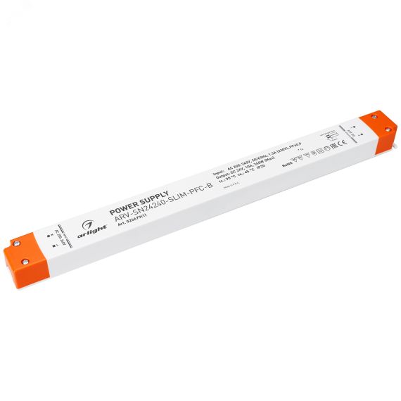 Блок питания ARV-SN24240-SLIM-PFC-B (24V, 10A, 240W) (ARL, IP20 Пластик, 3 года) Arlight 026679(1)