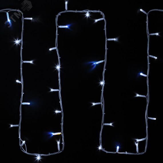 Гирлянда Нить Дюраплей 20 м, с эффектом мерцания, белый каучук, 24В, белый Neon-Night 315-535
