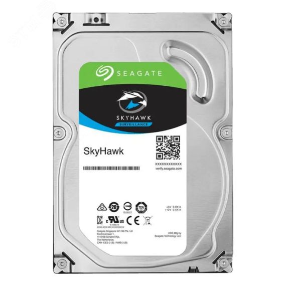 Жесткий диск 1TB SkyHawk 3.5'', SATAIII, 5900 об/мин, 64 МБ Seagate ST1000VX005