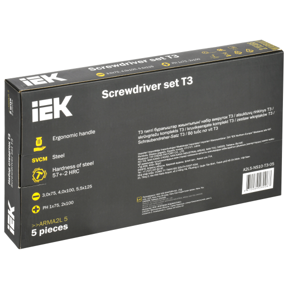 ARMA2L 5 Набор отверток Т3 5шт IEK