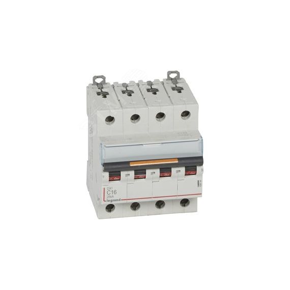 Выключатель автоматический четырехполюсный 16А C DX3 25кА LEGRAND 409794