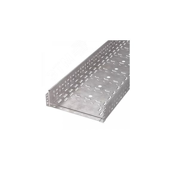 Лоток перфорированный Стандарт INOX (AISI 409) 400х100х3000 (1,0 мм) (6 м/уп) Промрукав PR16.2422