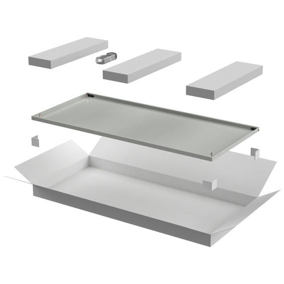 ITK LINEA E Дверь металлическая 600мм для шкафа 33U серая