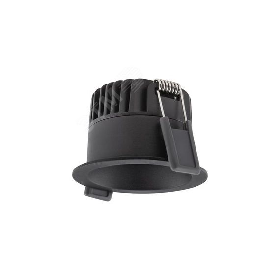 Светильник светодиодный ДВО-8Вт 2700K 8(6/4)Вт 640(80/50 процентов )лм IP44 CRI90 управляемый антибликовый защитный угол 70 град. черный SPOT LEDVANCE 4099854000164