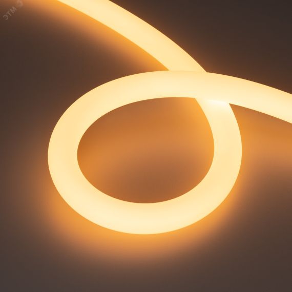 Лента герметичная MOONLIGHT-TOP-A336-D25мм 24V Warm2300 360deg (14.4 W/m, IP65, 2835, 5м, wire x1) (Вывод кабеля прямой) Arlight 038748