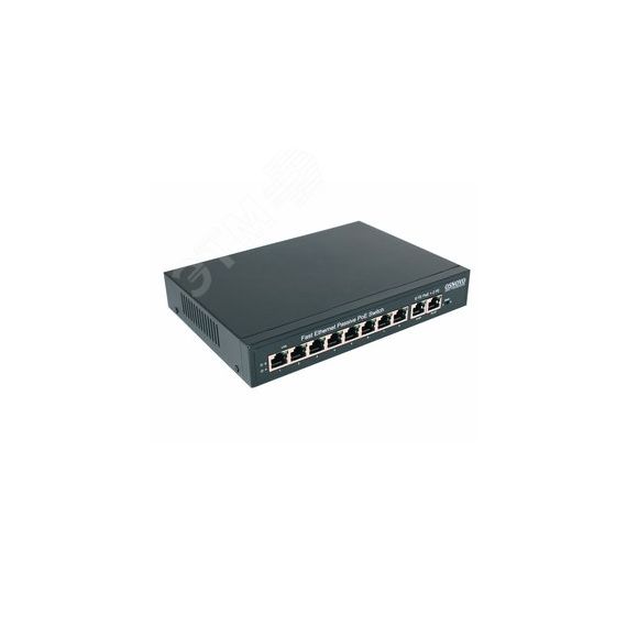 Коммутатор неуправляемый PoE 8 портов 10/100 Мб/с 2хPoE до 30В OSNOVO SW-21000/A(120W)