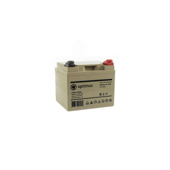 Аккумуляторная батарея Optimus AP-1240 40ач 12в Optimus CCTV В0000012053