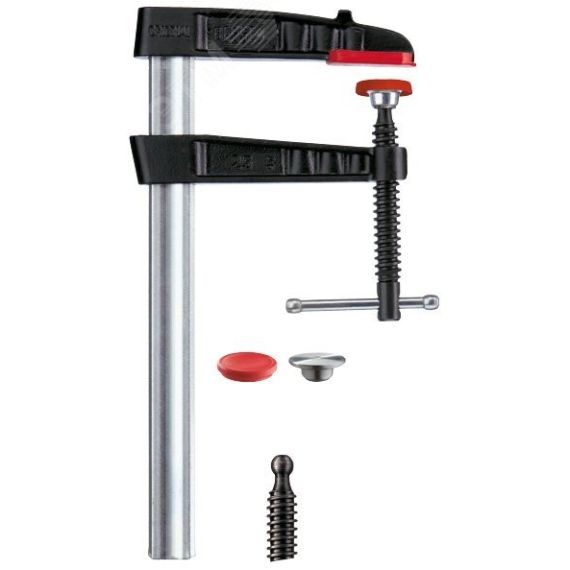 Струбцина из ковкого чугуна 200/100, усилие: 6 кН, с Т-образной рукояткой, полая рейка BESSEY BE-TG20K