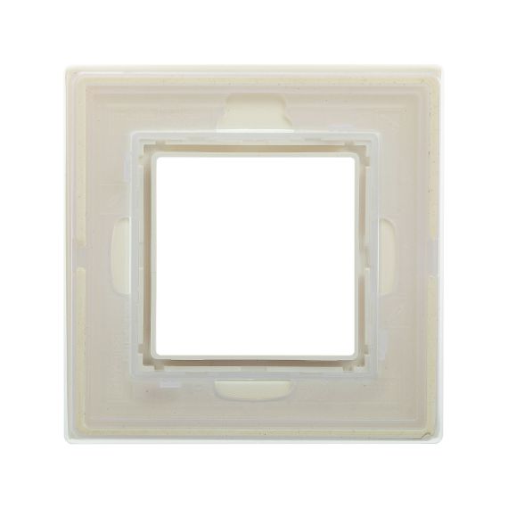 Рамка из натурального стекла, "Avanti", светло-зеленая, 1 пост (2 мод.)