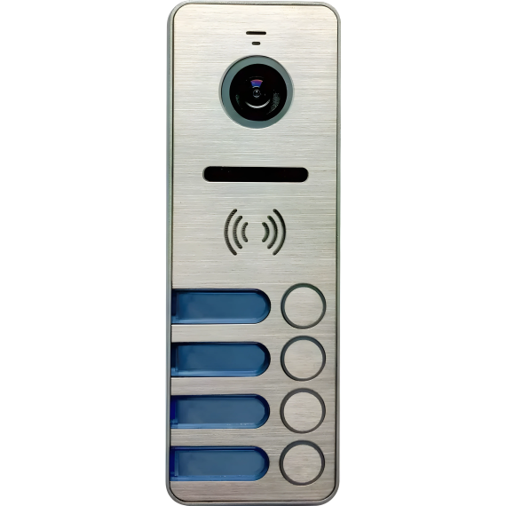 Панель цветная видеодомофона на 4 абонента, накладная Tantos iPanel 2 (Metal) 4 аб.