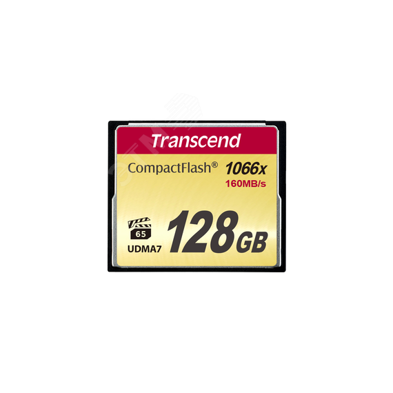 Карта памяти 128GB CompactFlash 1000, MLC, 160 МБ/с Transcend TS128GCF1000