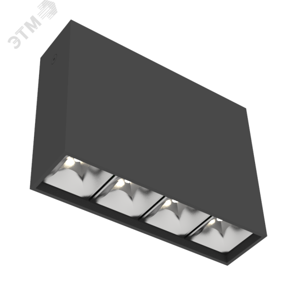 Светильник светодиодный ДПО-14Вт 4000К DL-Box Reflect Multi DALI 55 град. черный Вартон V1-R0-90253-20D55-2001440