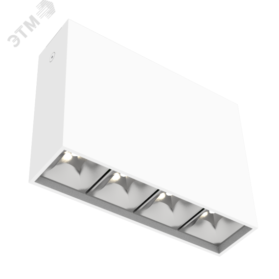 Светильник светодиодный ДПО-10Вт 3000К DL-Box Reflect Multi DALI 24 град. белый Вартон V1-R0-00253-20D20-2001030