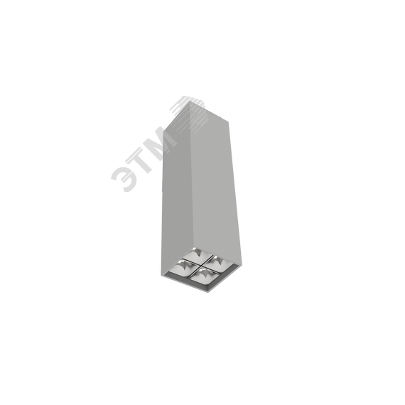 Светильник светодиодный ДПО-14Вт 3000К DL-Box Reflect Multi DALI 35x75 град. серый Вартон V1-R0-70255-20D23-2001430