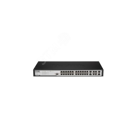 Коммутатор управляемый L2 24 порта 10/100/1000 Мб/с, 4хSFP D-Link DES-3028G_RFB/A1
