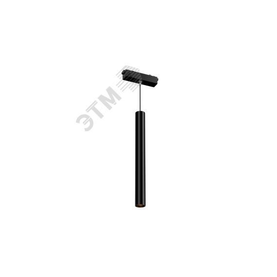 Светильник светодиодный трековый подвесной Long Tube для магнитной системы Galakti 122x30x839 мм 6 Вт 4000 K 24 град черный CRI>94 Вартон V1-R1-97010-93000-2000640