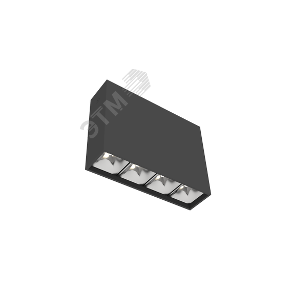 Светильник светодиодный ДПО-14Вт 3000К DL-Box Reflect Multi DALI 35x75 град. черный Вартон V1-R0-90252-20D23-2001430