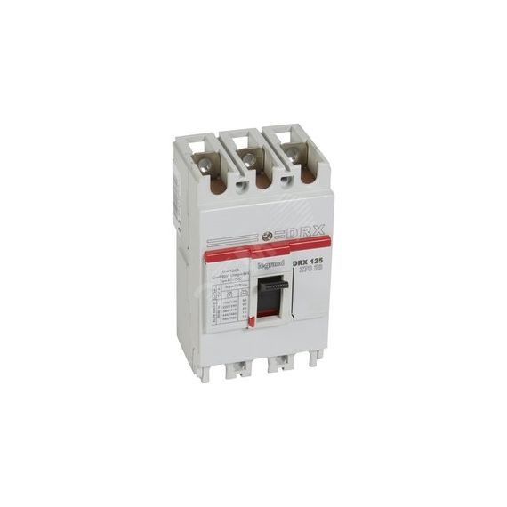 Выключатель автоматический DRX125 термомагнитный 100A 3П 20кА LEGRAND 027028