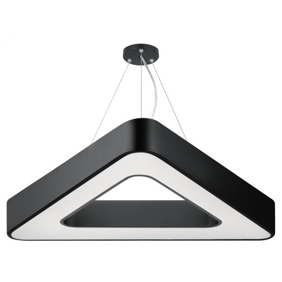 Светильник LED Geometria Delta SPO-153-B-40K-030 30Вт 4000К 2100Лм IP40 600*80 черный подвесной драйвер внутри ЭРА Б0058871