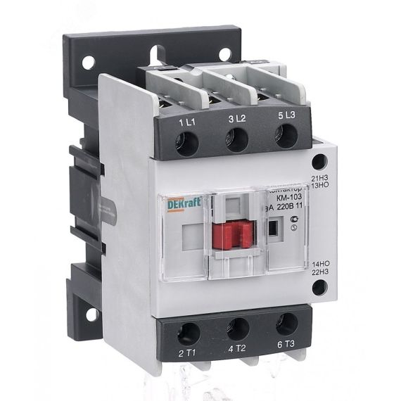 Контактор 65А 24В АС3 1НО+1НЗ КМ-103 DEKraft SE (Dekraft) 22135DEK