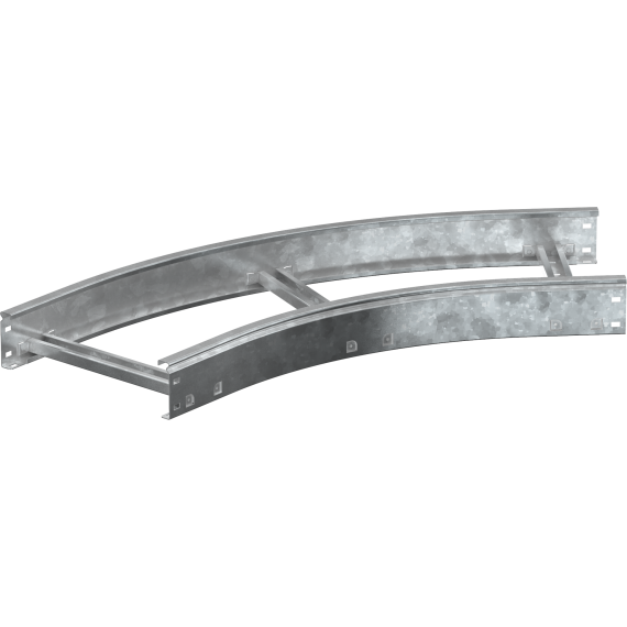 Поворот лестничный LESTA 45град 80х300мм R600 HDZ IEK