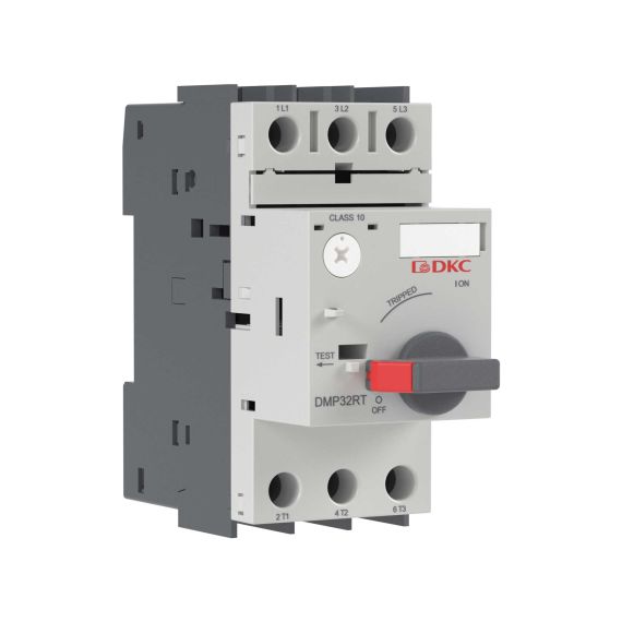 Автоматический выключатель защиты двигателя YON DMP32RT с уставкой 1.6-2.5A 3P 100kA