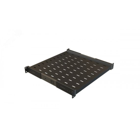 Полка выдвижная c 19'' креплением. глубина 450 мм Hyperline TSS3-450-RAL9004