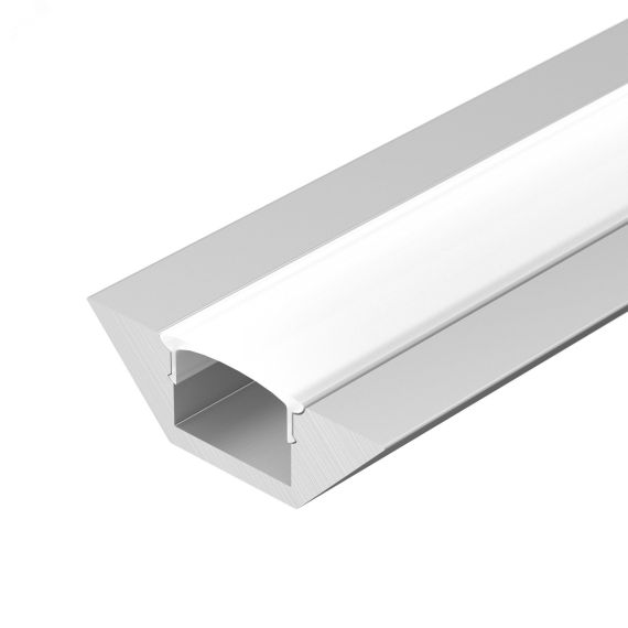 Профиль с экраном ALU-CORNER-2000 ANOD+FROST (ARL, Алюминий) Arlight 014900
