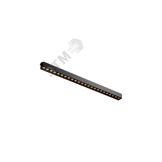 Светильник светодиодный трековый линейный Comfort L445 для магнитной системы Galakti 445х26х24 мм 24 Вт 4000 K 24 град CRI>90 черный Вартон V1-R0-90161-91L10-2002440