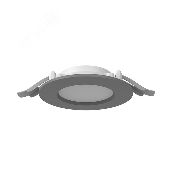 Светильник светодиодный ДВО-DL-01 Slim 8Вт 3000К 120х37 мм IP65/40 серый опал DALI Вартон V1-RF-70011-10D01-6500830