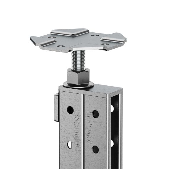 Стойка фальшпола двойная, длина 1475 мм, регулировка 1445-1505 мм