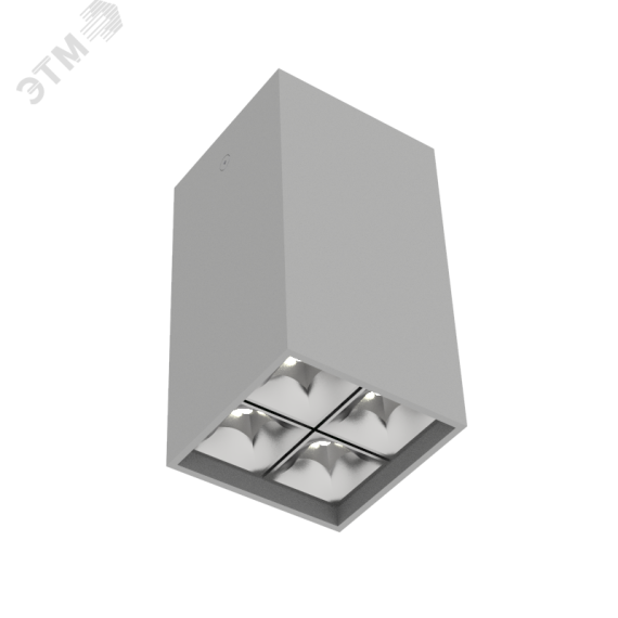 Светильник светодиодный ДПО-10Вт 3000К DL-Box Reflect Multi DALI 24 град. серый Вартон V1-R0-70254-20D17-2001030