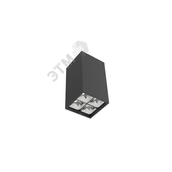 Светильник светодиодный ДПО-10Вт 4000К DL-Box Reflect Multi DALI 55 град. черный Вартон V1-R0-90254-20D55-2001040