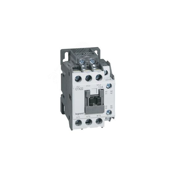 Контактор CTX3 22 3P 12A 1но1нз =24В LEGRAND 416091