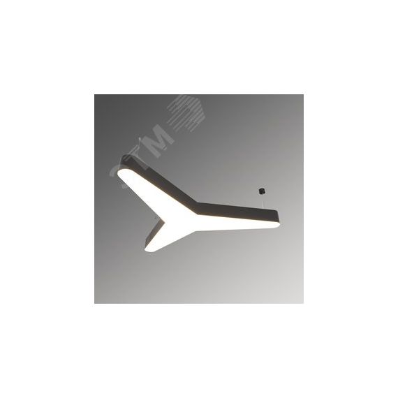 Светильник светодиодный RVE-LBX-KASAI-SOFT-1500-P (Трехлучевая звезда закругл. 1500х1316х120мм 60Вт Подвесной 4000К Белый) RVElektro RVE00000822
