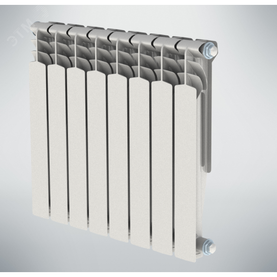 Радиатор алюминиевый секционный 500/100/8 боковое подключение НРЗ NRZRA5001000808