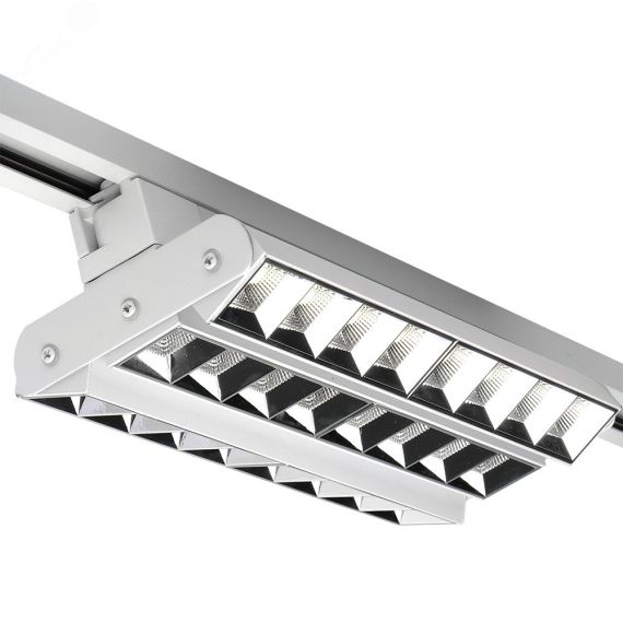 Светильник светодиодный трековый на шинопровод белый ДПО-60Вт IP40 3000К 5100Лм PTR 2260R 3S JazzWay 5039490